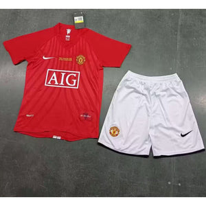 Man Utd 07-08 Home Kit - Kids (UCL Final)