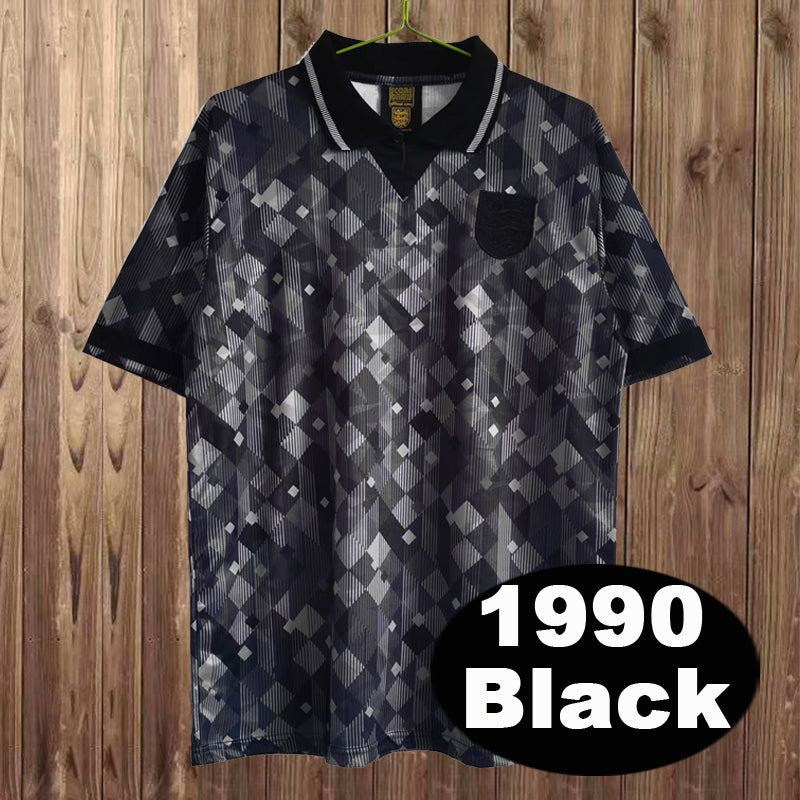 black retro england shirt