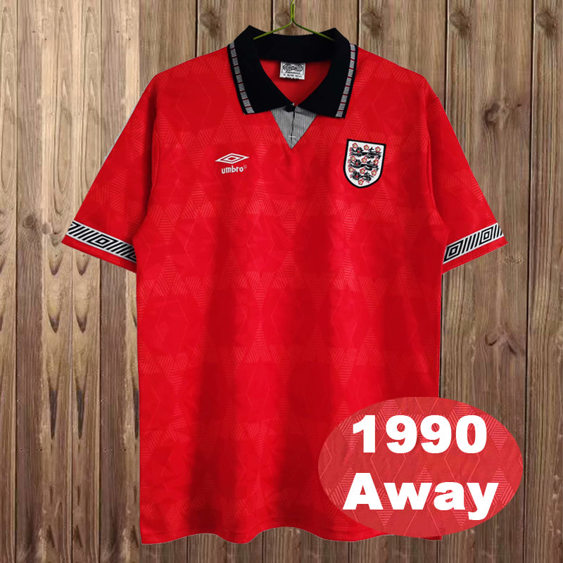 1990 England Away Shirt Classic Kit Spot