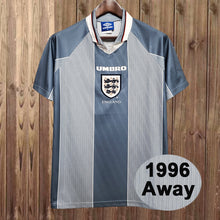 Cargar imagen en el visor de la galería, Camiseta de visitante de Inglaterra 1996
